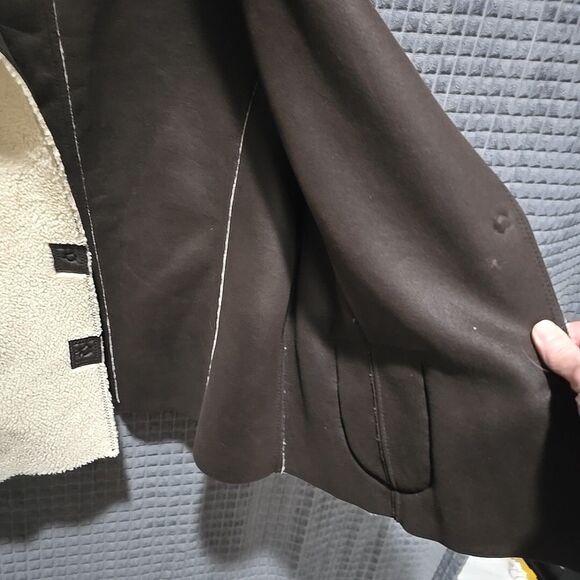 Faux Fur Fleece Sherpa Jacket 1X Ideology Pennylane Coat Cozy Glam Boho Chic NWT - Picture 16 of 16